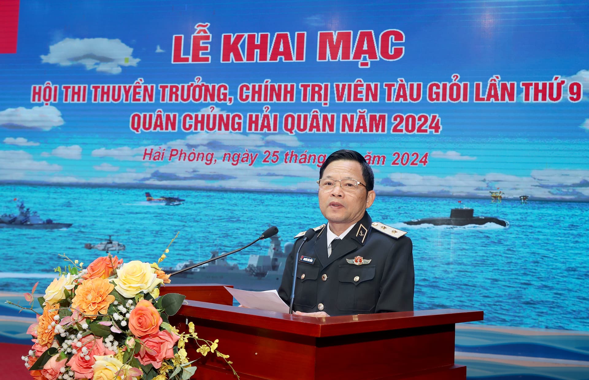 Quân chủng Hải quân khai mạc Hội thi thuyền trưởng, chính trị viên tàu giỏi lần thứ 9