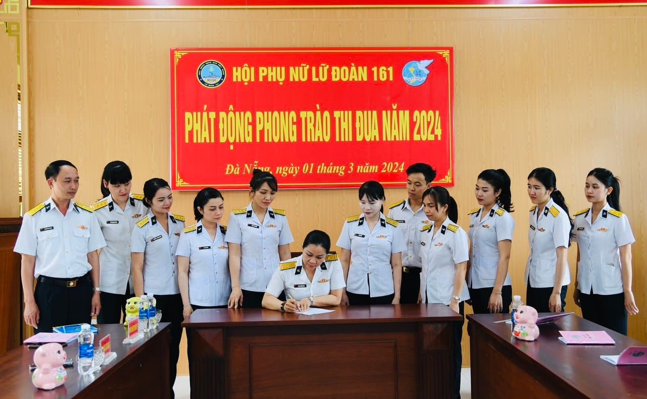Hội phụ nữ Lữ đoàn 161: Phát động phong trào thi đua năm 2024