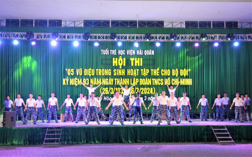 Học viện Hải quân: Hội thi 5 vũ điệu trong sinh hoạt tập thể
