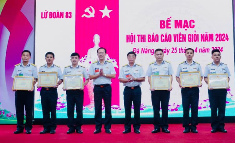 Lữ đoàn 83: Hội thi báo cáo viên giỏi năm 2024