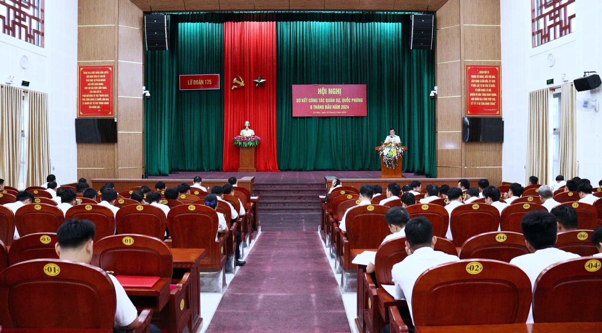 Lữ đoàn 175 sơ kết công tác quân sự, quốc phòng 6 tháng đầu năm 2024