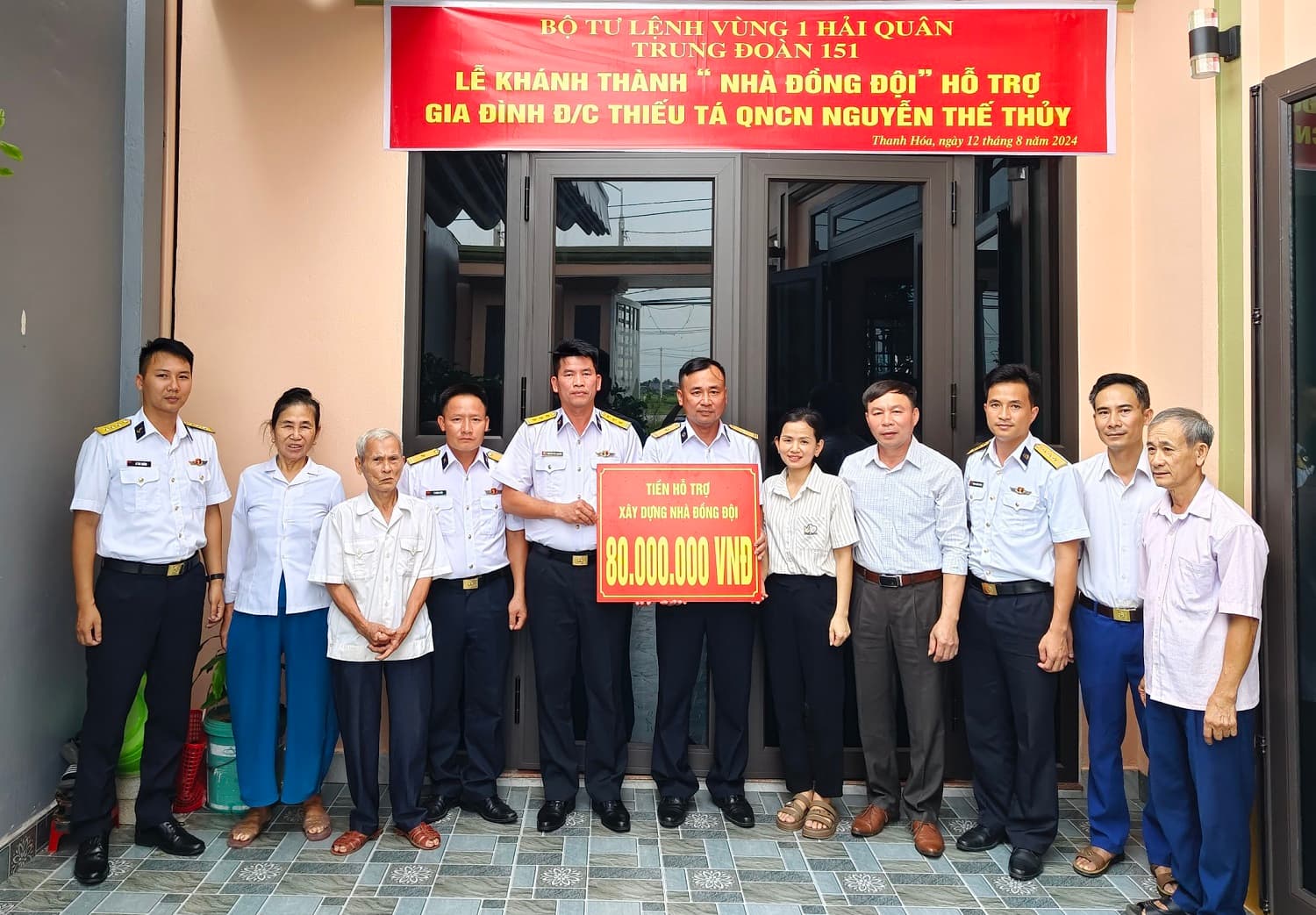 Trung đoàn 151 bàn giao "Nhà đồng đội" tặng quân nhân có hoàn cảnh khó khăn