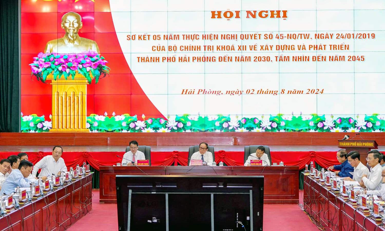 Sơ kết 5 năm thực hiện Nghị quyết 45 của Bộ Chính trị về “Xây dựng và phát triển TP. Hải Phòng đến năm 2030, tầm nhìn đến năm 2045”