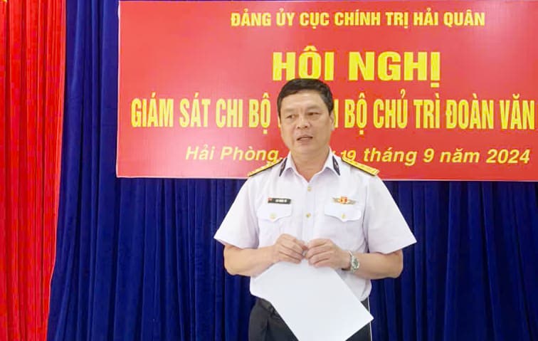 Đảng uỷ Cục Chính trị giám sát chuyên đề đối với Chi bộ Đoàn Văn công