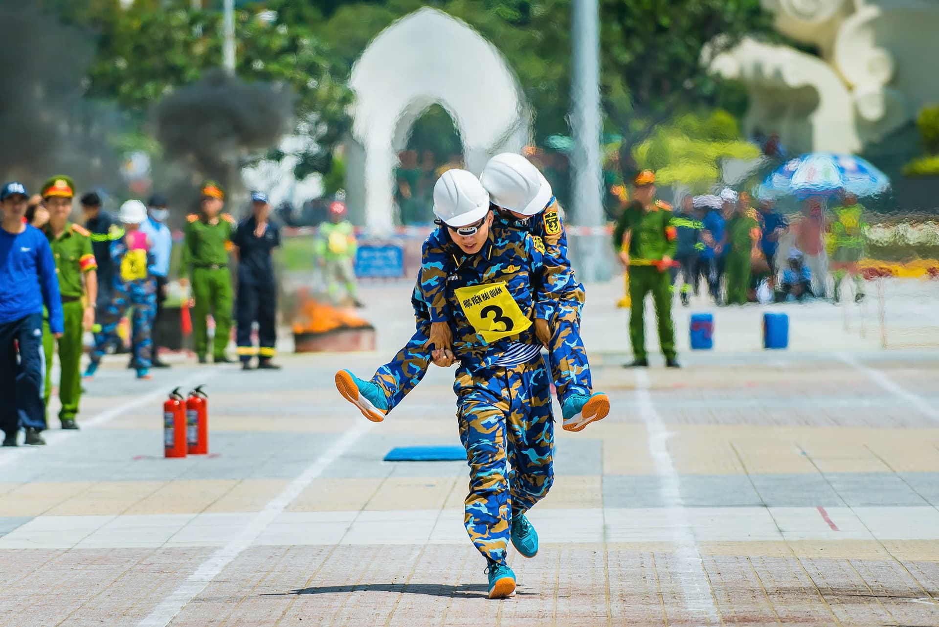 Học viện Hải quân đạt giải Nhất Hội thi thể thao nghiệp vụ chữa cháy và cứu nạn, cứu hộ tỉnh Khánh Hòa