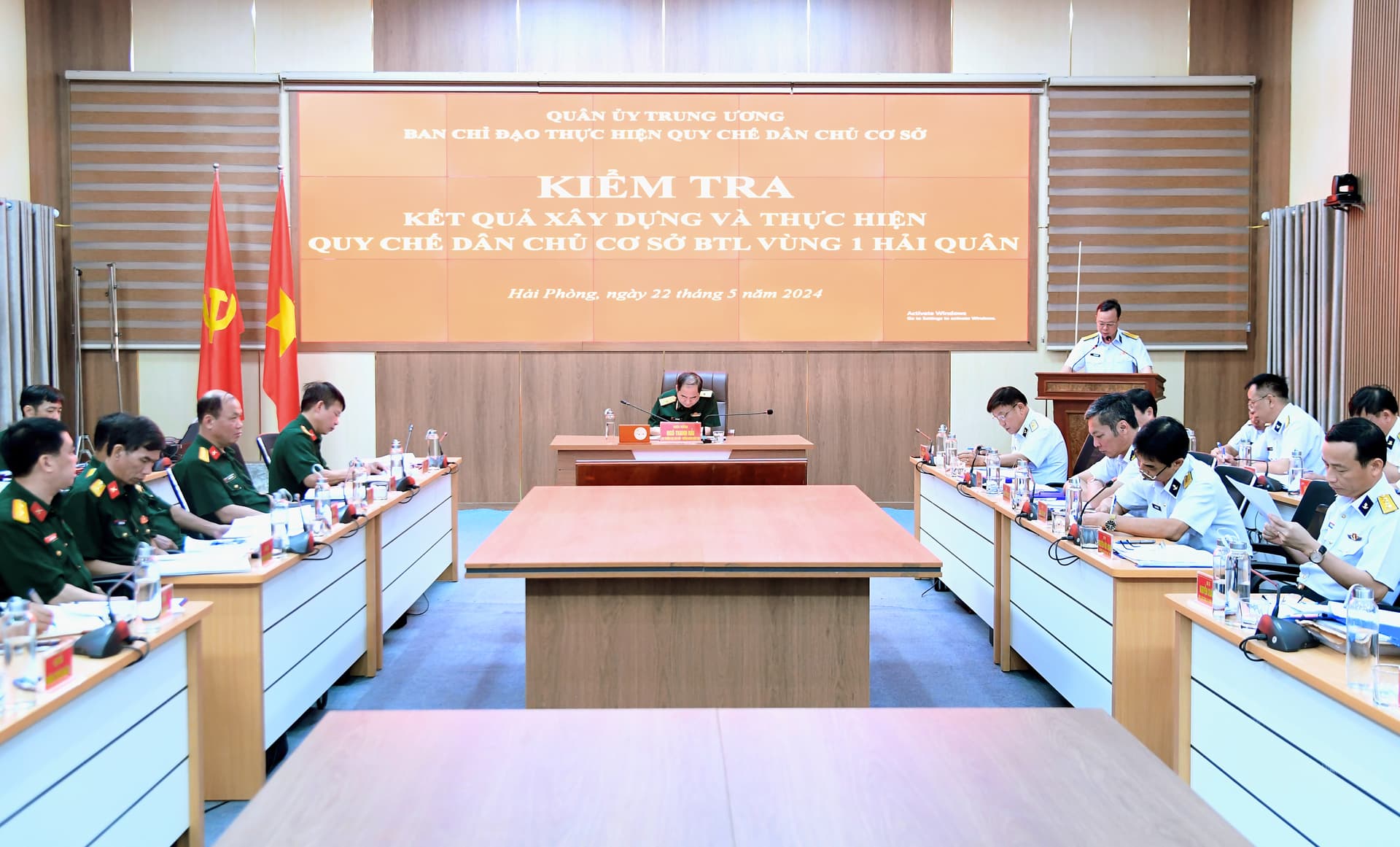 Kiểm tra kết quả xây dựng và thực hiện Quy chế dân chủ cơ sở tại Vùng 1 Hải quân