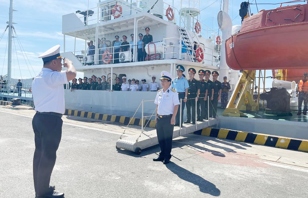 Học viện Hải quân: Tàu 936 thực hiện huấn luyện đi biển đường dài