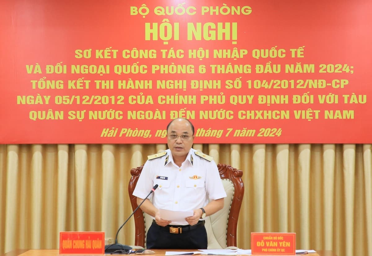Sơ kết công tác hội nhập quốc tế và đối ngoại quốc phòng 6 tháng đầu năm 2024