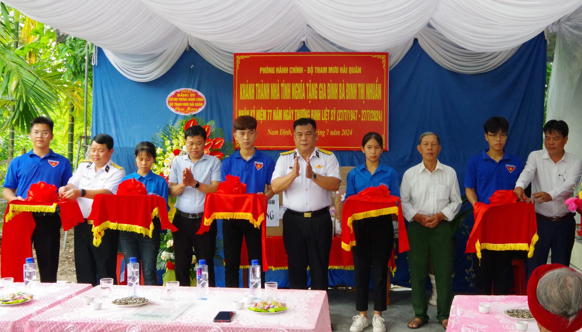 Phòng Hành chính, Bộ Tham mưu khánh thành nhà tình nghĩa tại Nam Định