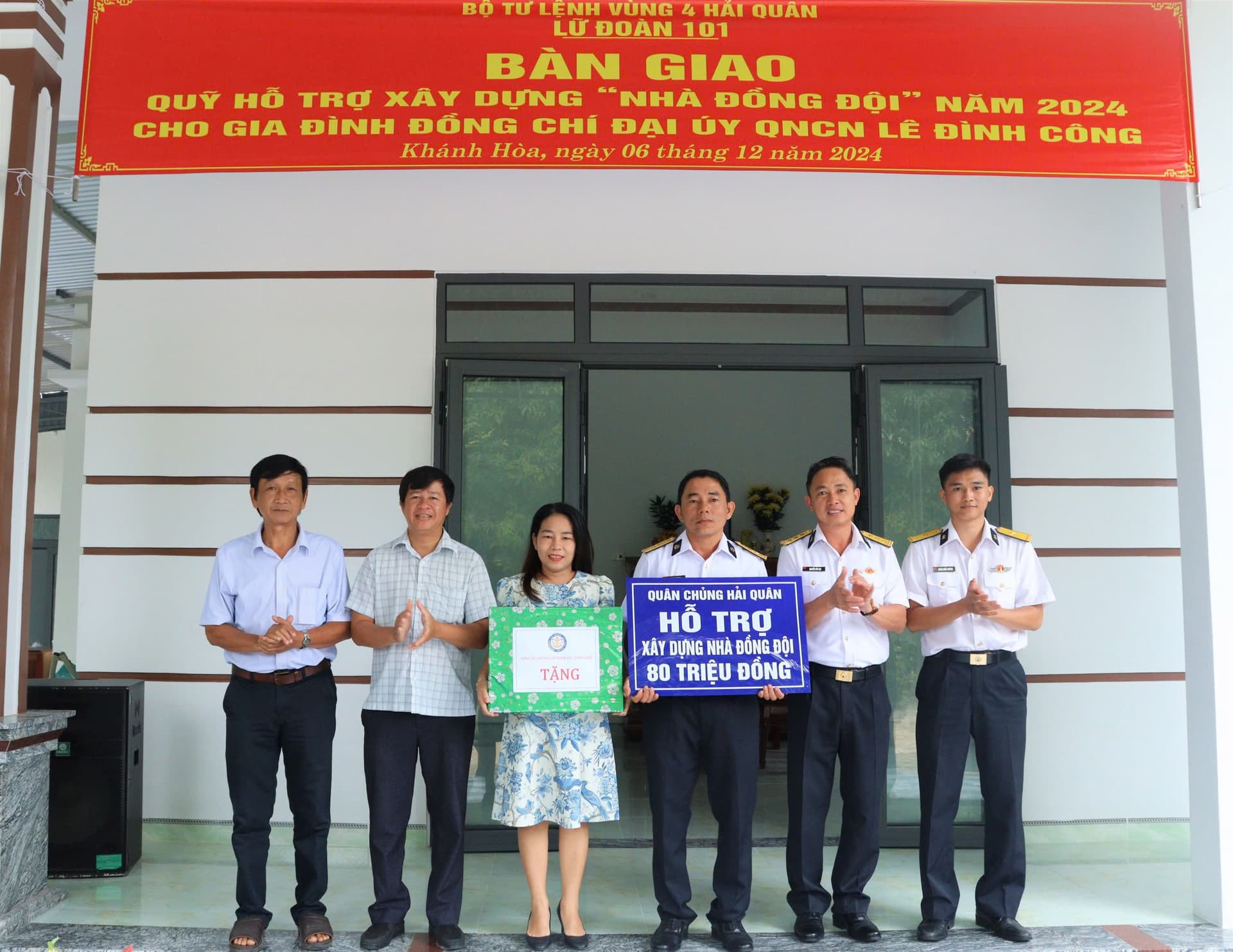 Lữ đoàn 101 bàn giao nhà đồng đội tặng quân nhân có hoàn cảnh khó khăn