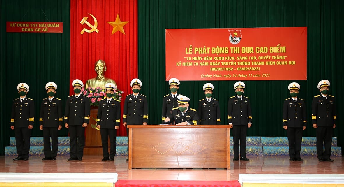 Lữ đoàn 147 phát động thi đua cao điểm “70 ngày đêm xung kích, sáng tạo, quyết thắng”