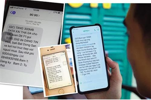 Hướng dẫn phản ánh tin nhắn, cuộc gọi và thư điện tử rác