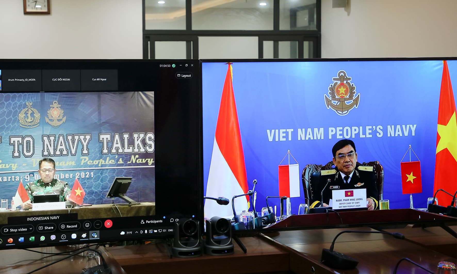 Hải quân Việt Nam và Hải quân Indonesia tham vấn song phương lần thứ 6