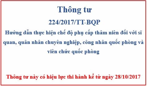 Thông tư hướng dẫn thực hiện chế độ phụ cấp thâm niên