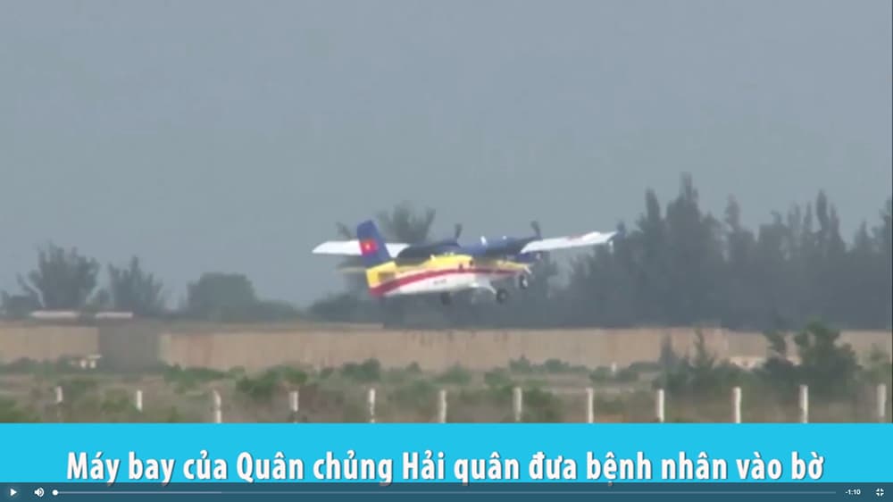 Điều động máy bay Hải quân đưa bệnh nhân từ Trường Sa vào bờ
