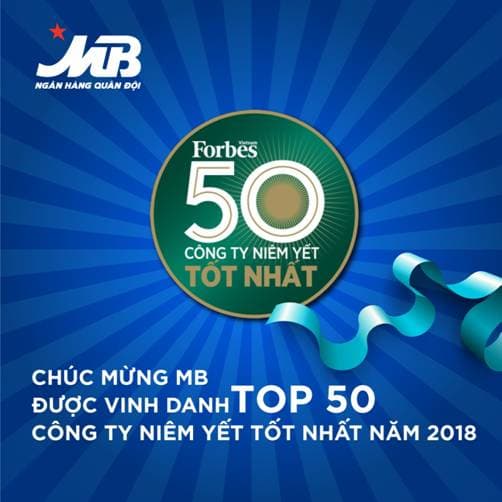 MB- Tốp 50 Công ty niêm yêt tốt nhất Việt Nam năm 2018