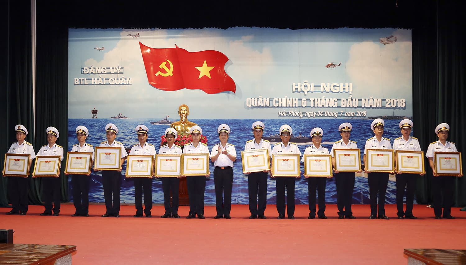 Đảng ủy, Bộ Tư lệnh Hải quân: Hội nghị Quân chính 6 tháng đầu năm 2018