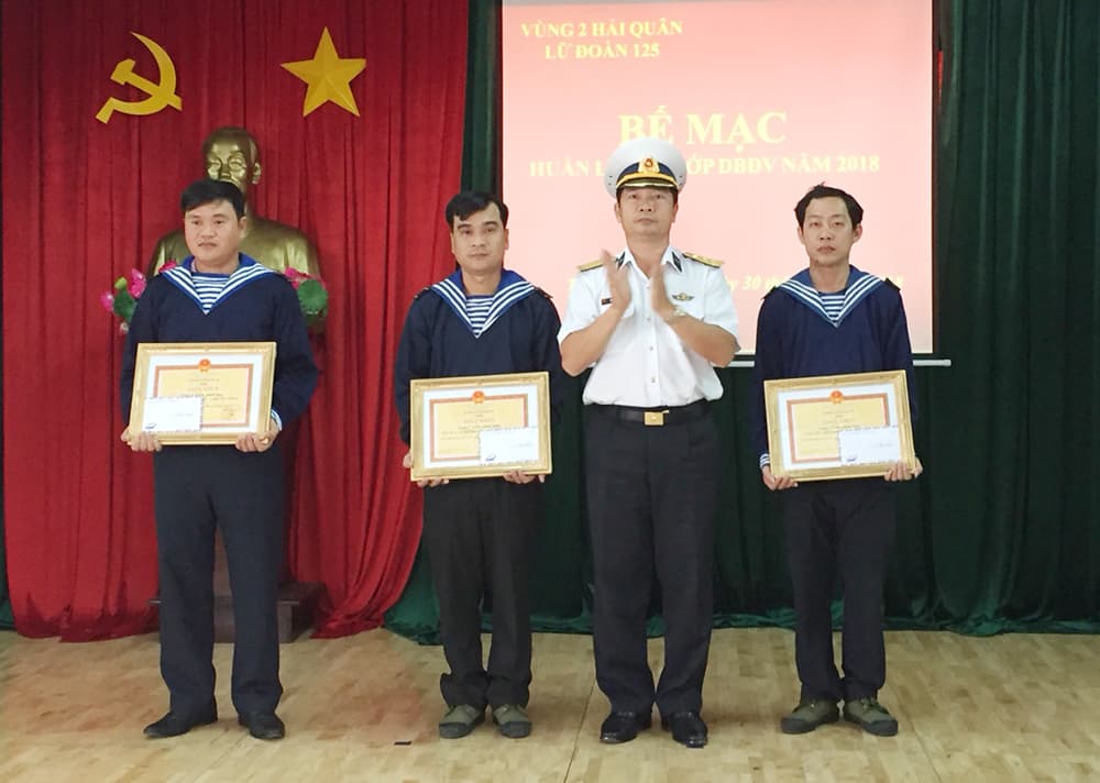 Lữ đoàn 125, Vùng 2 Hải quân hoàn thành nhiệm vụ huấn luyện dự bị động viên năm 2018