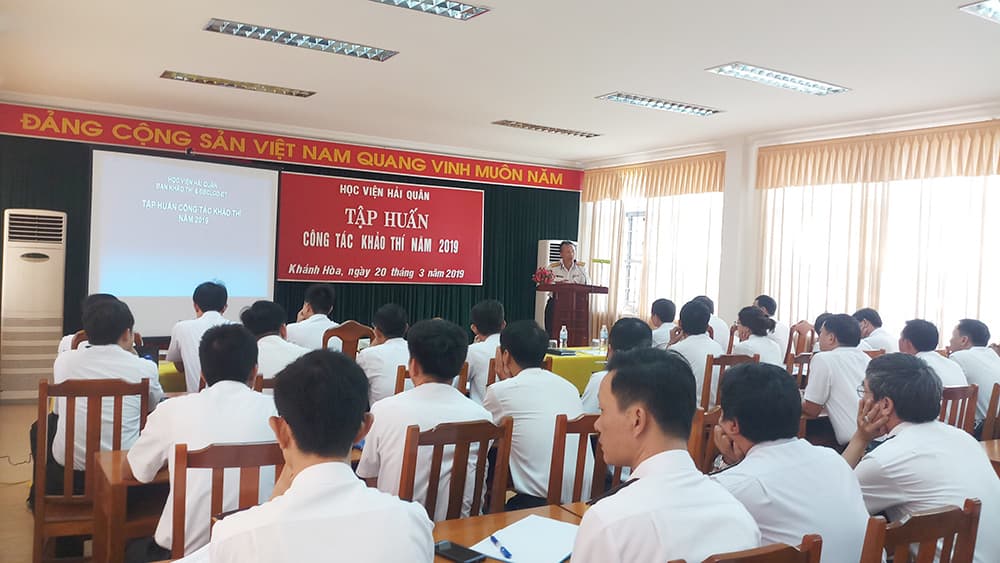 Học viện Hải quân tập huấn công tác khảo thí năm 2019