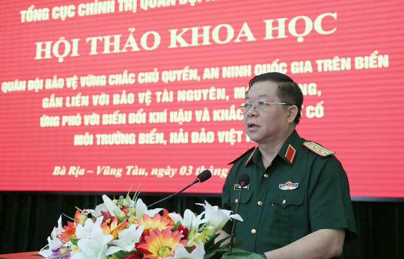 Hội thảo khoa học: Bảo vệ vững chắc chủ quyền, an ninh quốc gia trên biển gắn với bảo vệ tài nguyên, môi trường, ứng phó biến đổi khí hậu và khắc phục sự cố môi trường biển, hải đảo Việt Nam