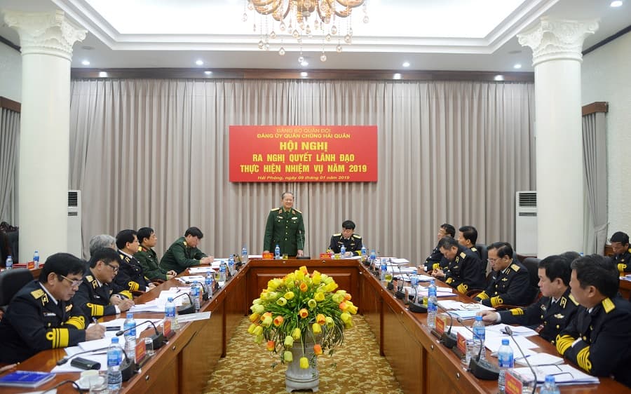 Đảng ủy Quân chủng Hải quân: Hội nghị ra nghị quyết lãnh đạo thực hiện nhiệm vụ năm 2019