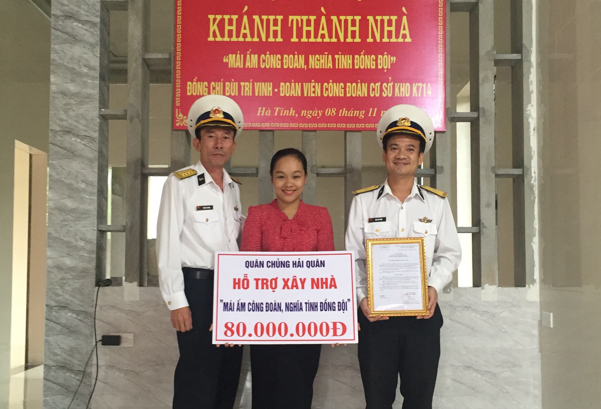 Khánh thành, bàn giao nhà “Mái ấm công đoàn-Nghĩa tình đồng đội”