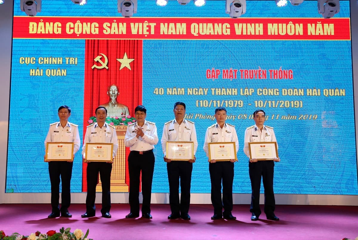Công đoàn Hải quân gặp mặt kỷ niệm 40 năm ngày thành lập