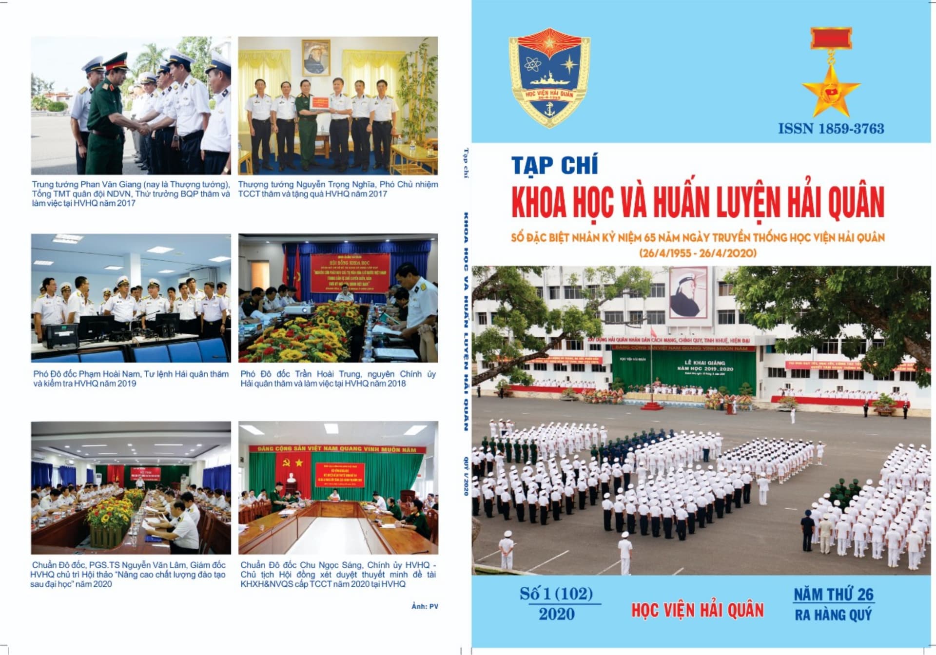 Tạp chí Khoa học và Huấn luyện Hải quân ra số đặc biệt chào mừng 65 năm ngày thành lập Học viện Hải quân