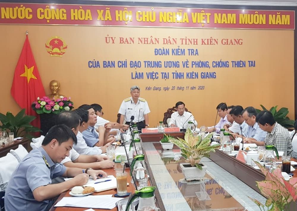 Kiểm tra về công tác phòng, chống thiên tai tại Cà Mau và Kiên Giang