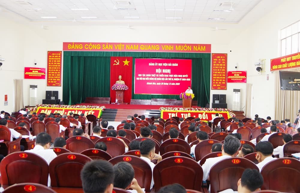 Học viện Hải quân: Học tập, quán triệt, triển khai thực hiện Nghị quyết Đại hội Đảng bộ Quân đội lần thứ XI