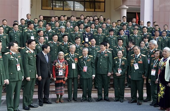 Gặp mặt đại biểu Quân đội dự Đại hội Thi đua yêu nước toàn quốc lần thứ X