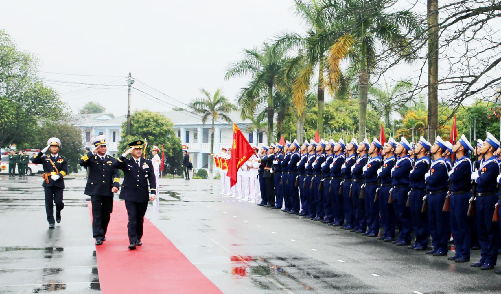 Đại tướng Yamazaki Koji, Tham mưu trưởng Liên quân Nhật Bản thăm Lữ đoàn 147 Hải quân