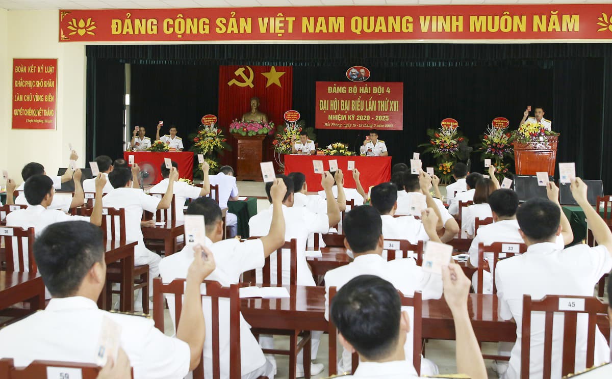 Đại hội Đảng bộ Hải đội 4, Vùng 1 Hải quân: Tiếp tục nâng cao trình độ, khả năng sẵn sàng chiến đấu