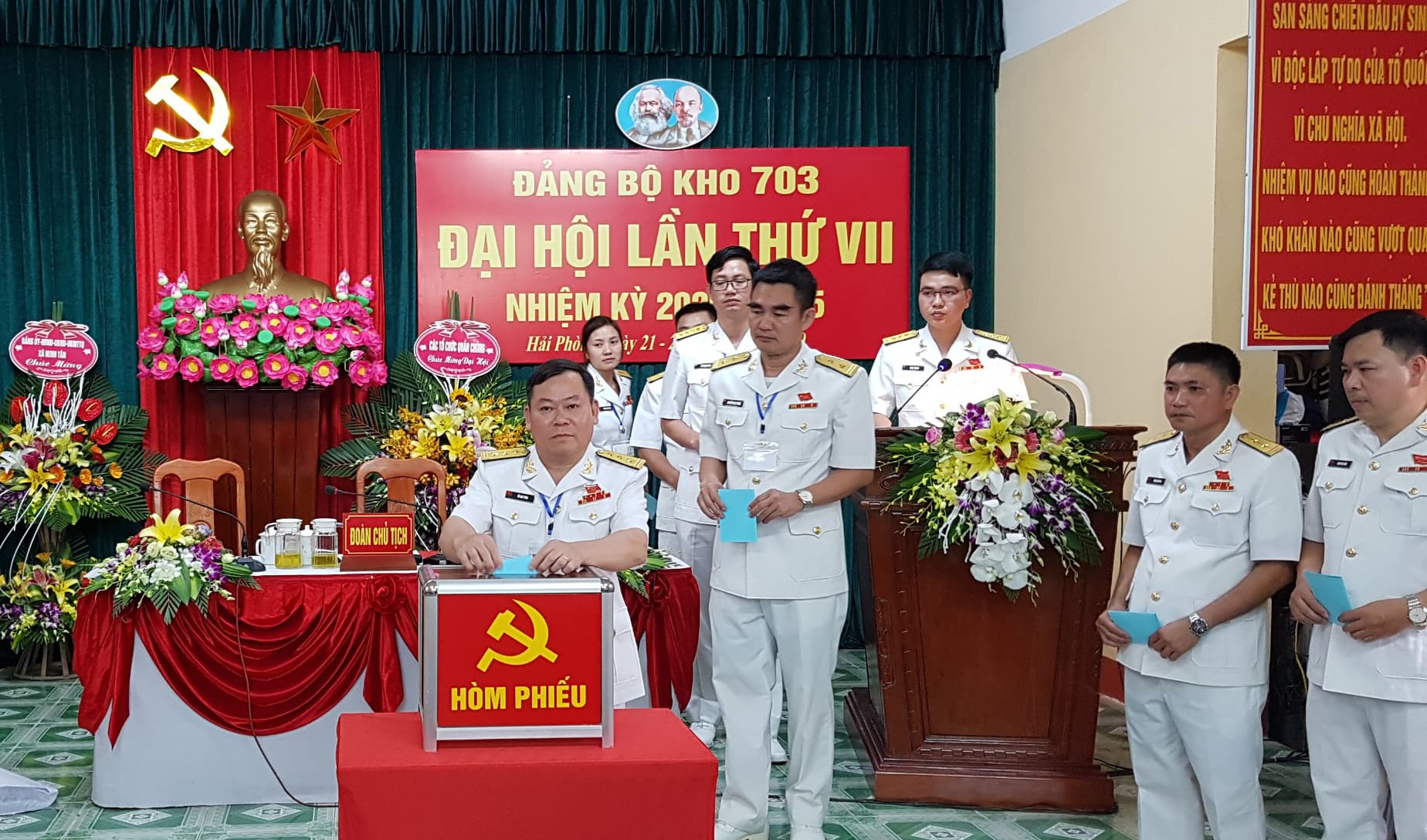Đại hội Đảng bộ Kho 703: Tập trung lãnh đạo xây dựng Kho vững mạnh toàn diện, mẫu mực tiêu biểu, hoàn thành xuất sắc nhiệm vụ