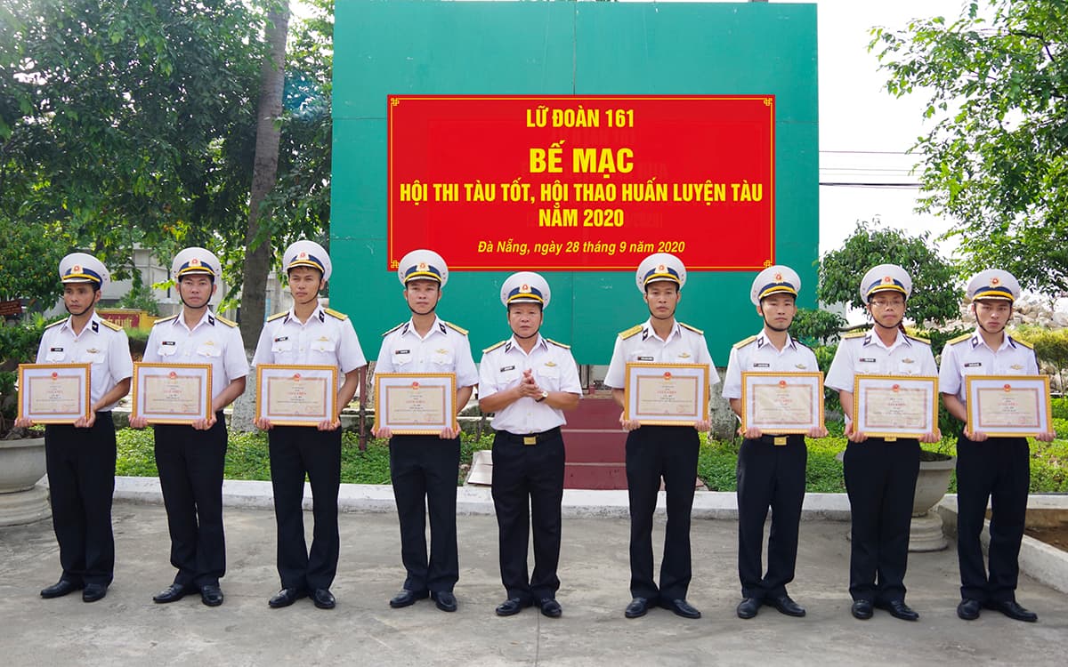 Lữ đoàn 161: Hội thi tàu tốt, hội thao huấn luyện tàu năm 2020