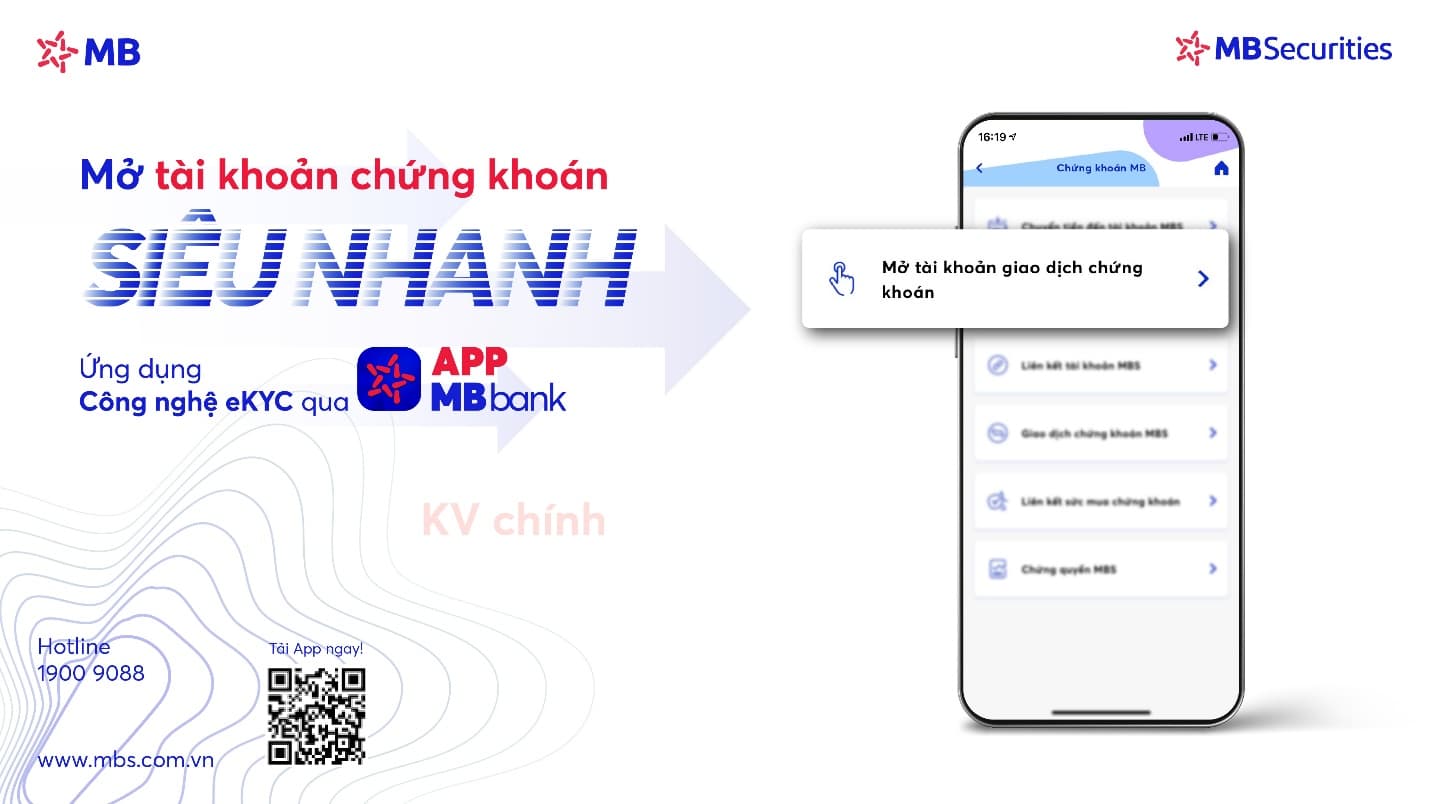 MB ra mắt tính năng mở tài khoản chứng khoán siêu nhanh trên App MBBank