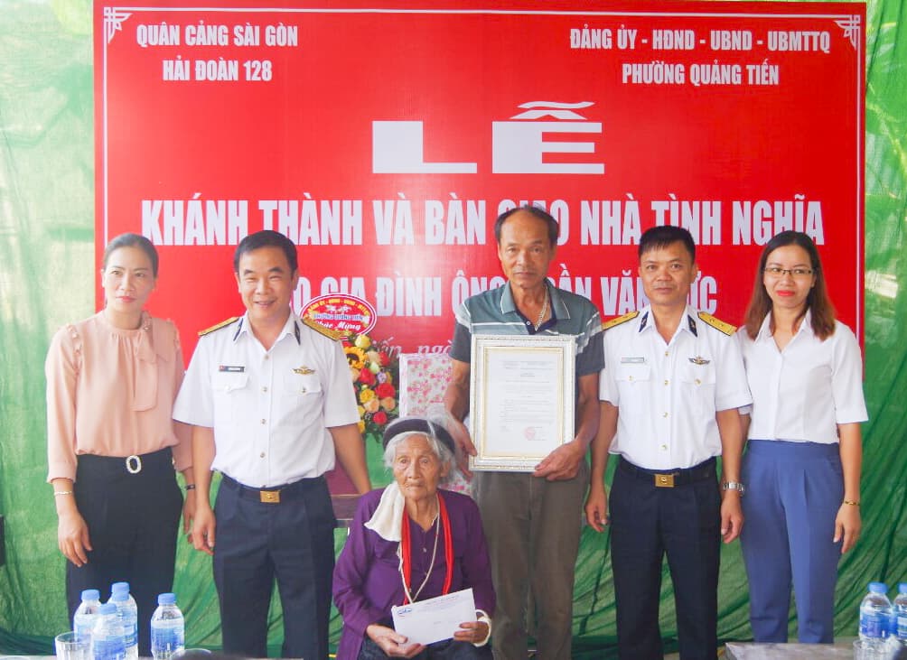 Hải đoàn 128 khánh thành và bàn giao nhà tình nghĩa tại Thanh Hóa