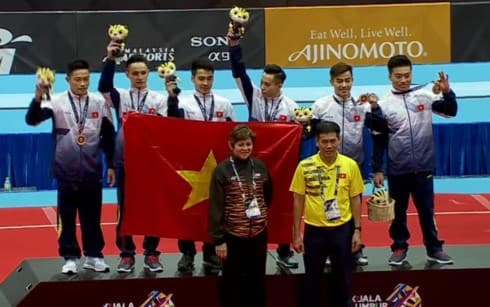 Đoàn thể thao Việt Nam vươn lên vị trí thứ 4 trên bảng tổng sắp huy chương