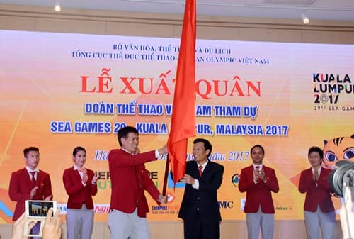 Lễ xuất quân của Đoàn Thể thao Việt Nam tham dự SEA Games 29