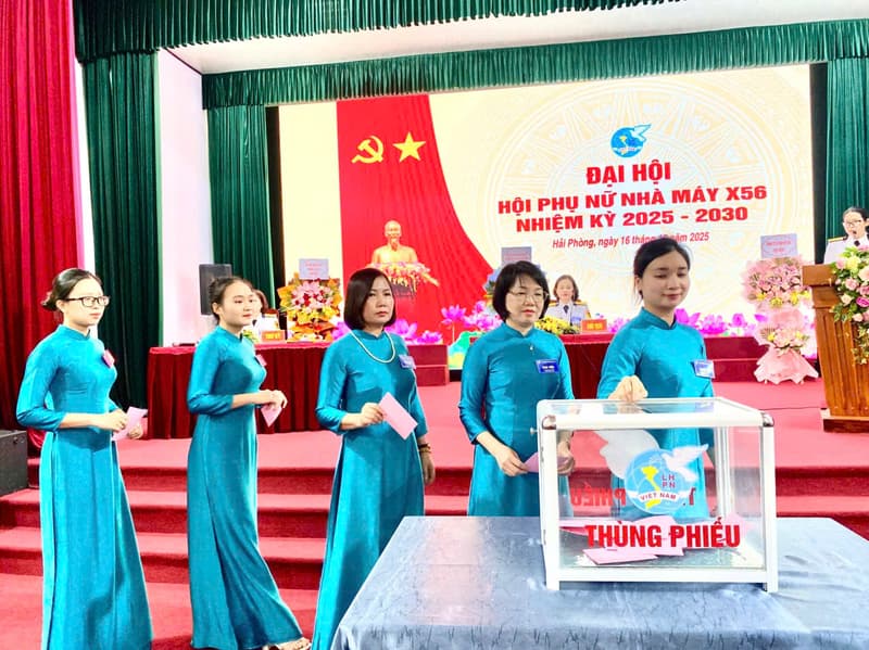 Đại hội Hội Phụ nữ Nhà máy X56 nhiệm kỳ 2025 - 2030