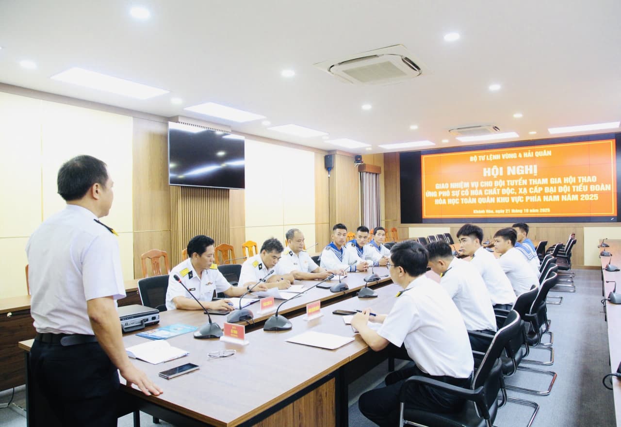 Vùng 4 giao nhiệm vụ cho đội tuyển tham gia Hội thao ứng phó sự cố hóa chất độc