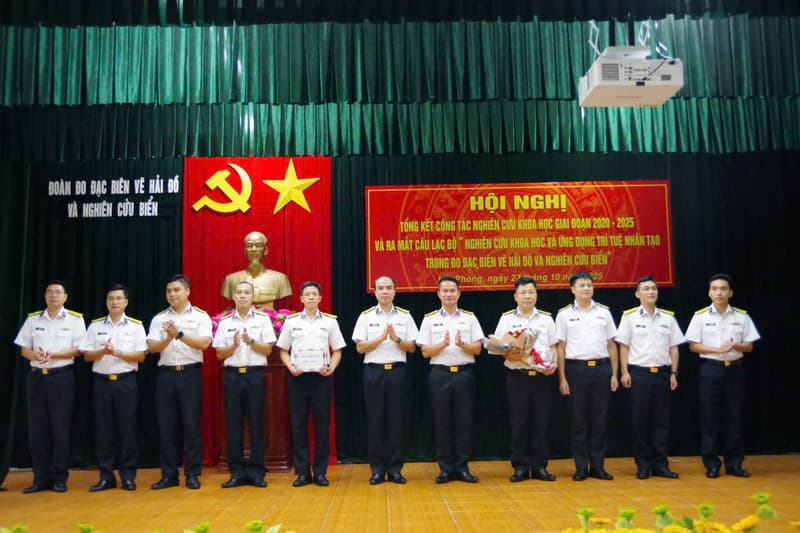 Đoàn Đo đạc biên vẽ hải đồ và nghiên cứu biển tổng kết công tác nghiên cứu khoa học giai đoạn 2020 - 2025