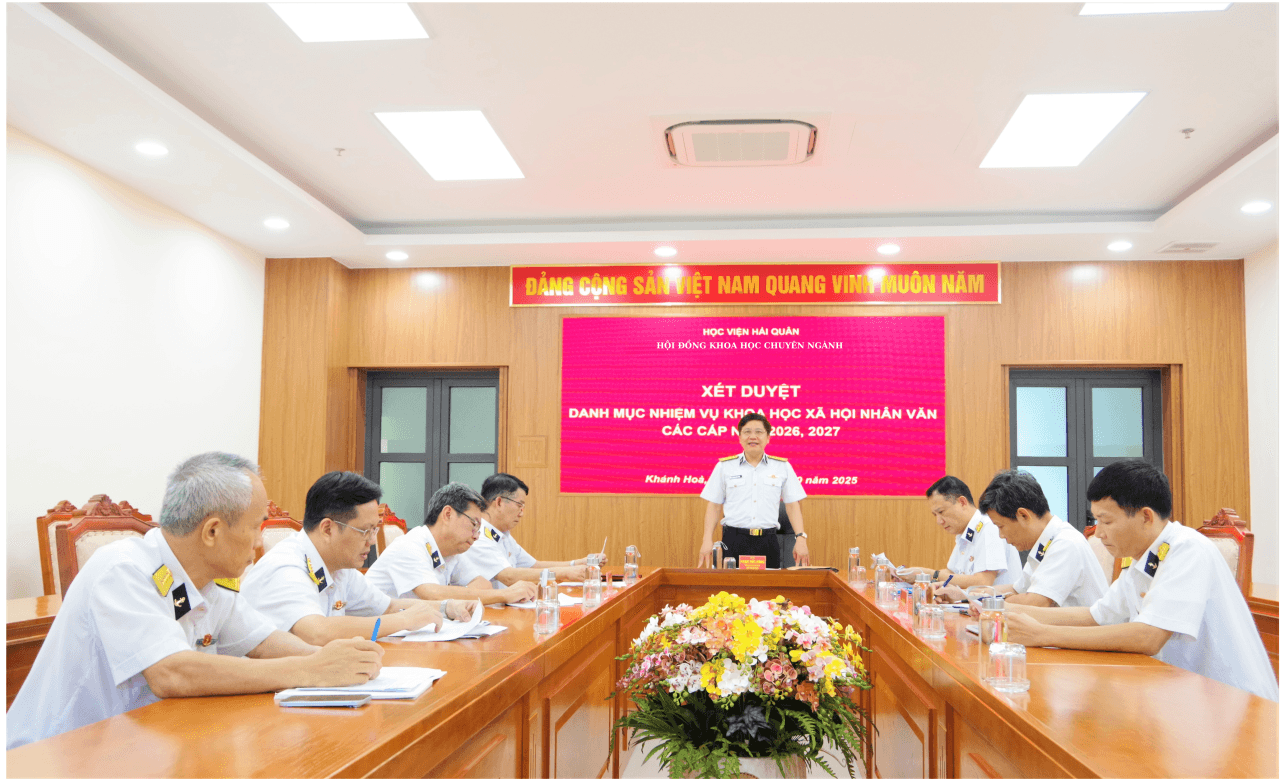 Học viện Hải quân xét duyệt danh mục nhiệm vụ khoa học xã hội và nhân văn
