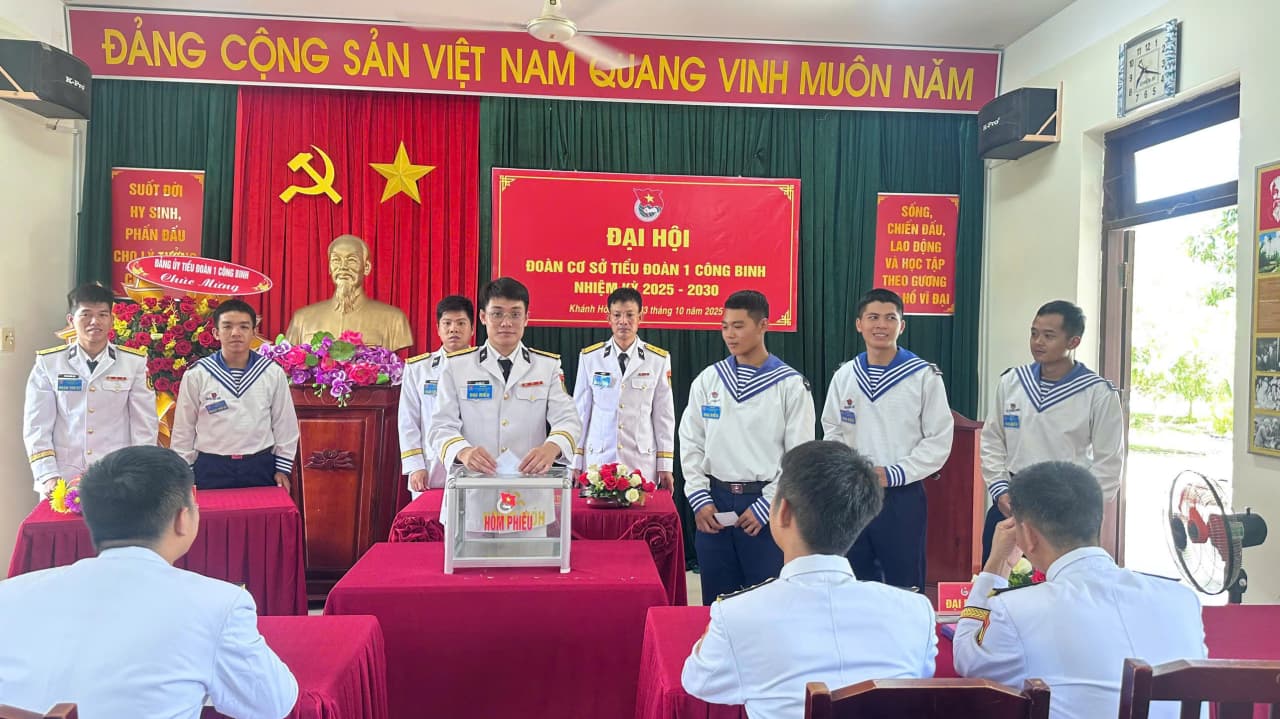 Tiểu đoàn 1 Công binh: Đại hội Đoàn cơ sở nhiệm kỳ 2025 – 2030