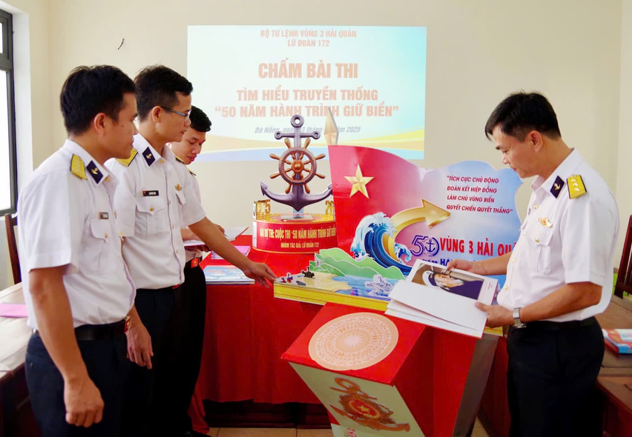 Lữ đoàn 172 thi tìm hiểu truyền thống 50 năm thành lập Vùng 3