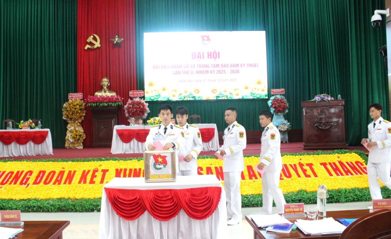 Đại hội Đoàn cơ sở Trung tâm Bảo đảm kỹ thuật Vùng 2 nhiệm kỳ 2025 – 2030