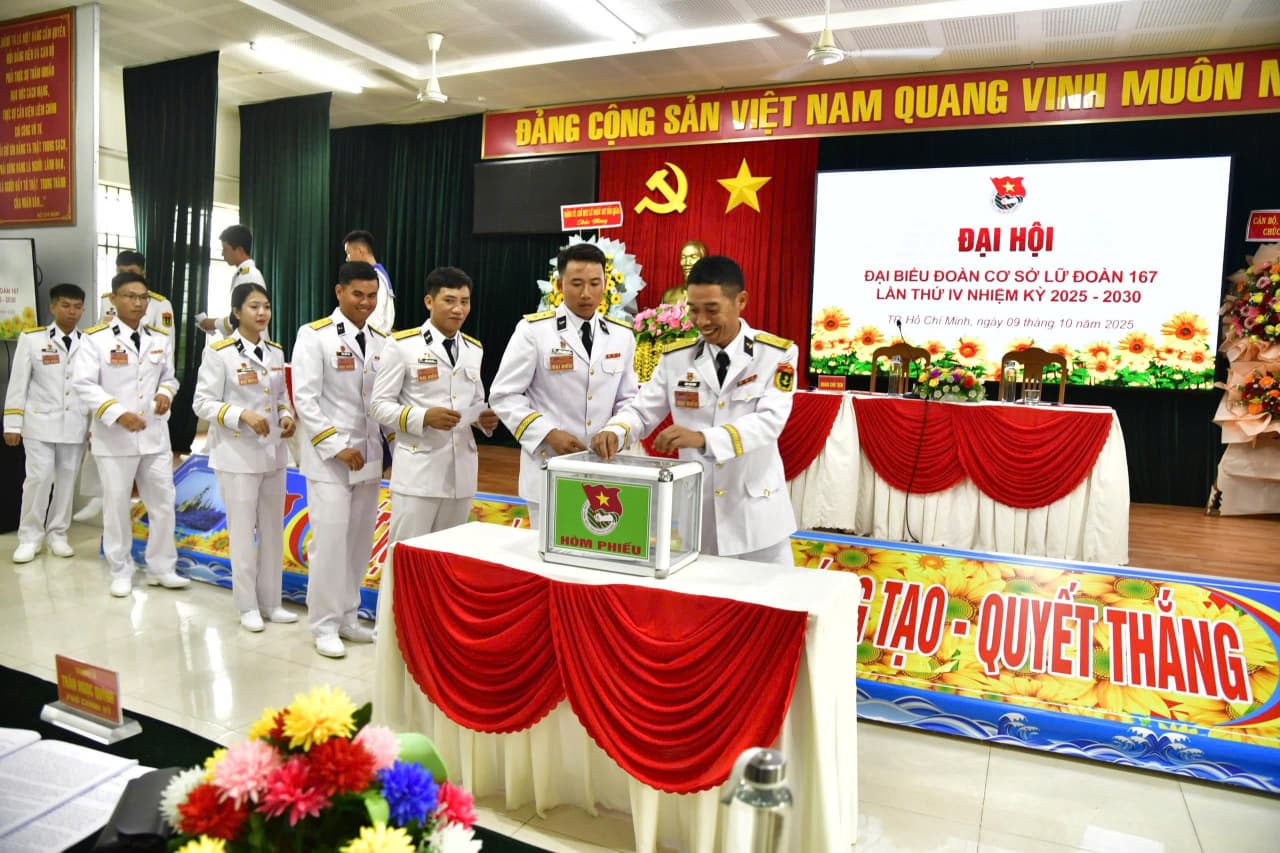 Đại hội đai biểu Đoàn cơ sở Lữ đoàn 167 lần thứ IV, nhiệm kỳ 2025-2030