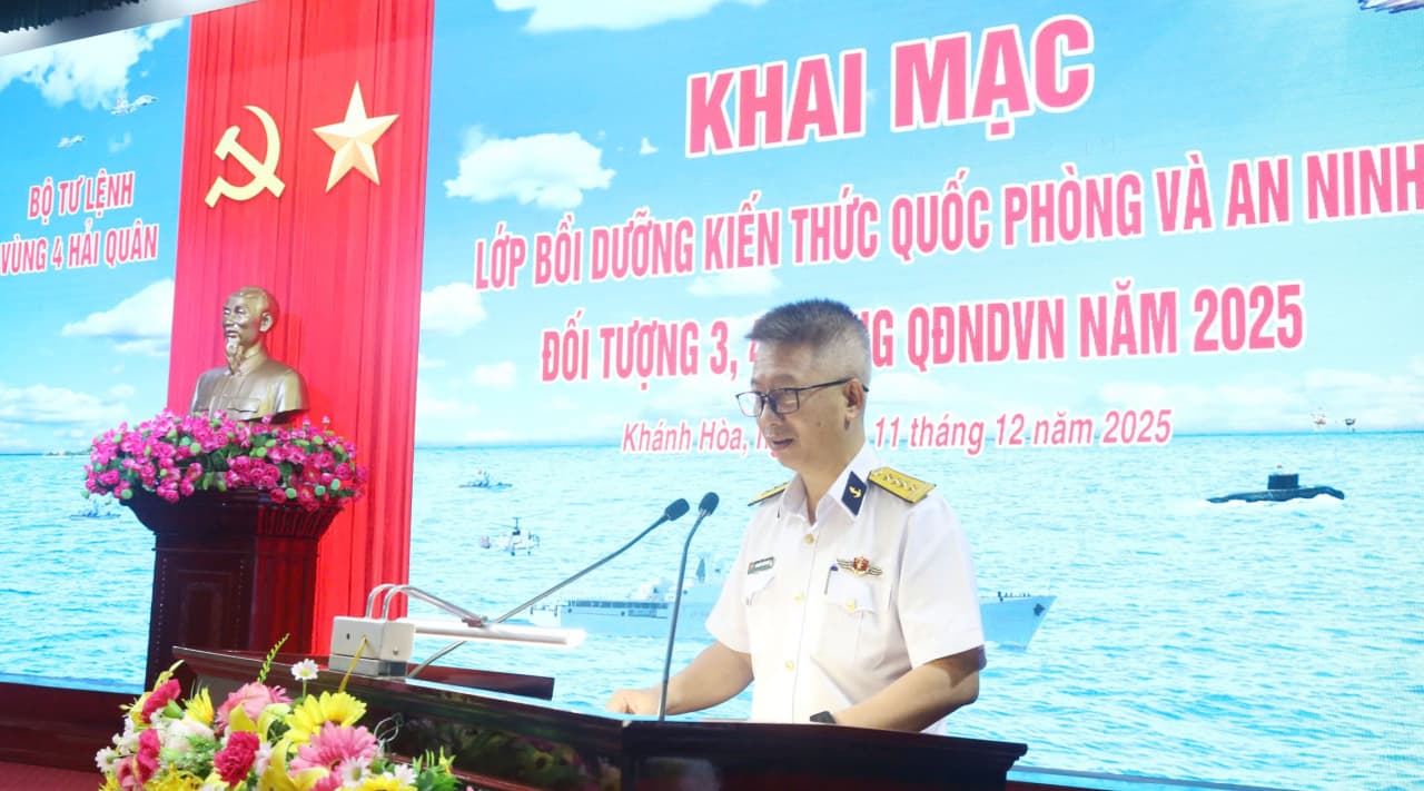 Vùng 4 bồi dưỡng kiến thức quốc phòng và an ninh năm 2025