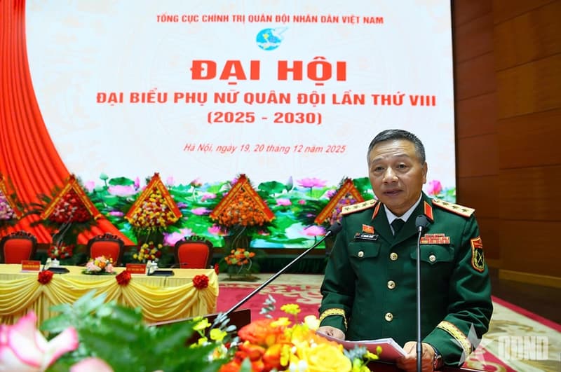 Thượng tướng Lê Quang Minh chỉ đạo phiên thứ nhất Đại hội đại biểu Phụ nữ Quân đội lần thứ VIII