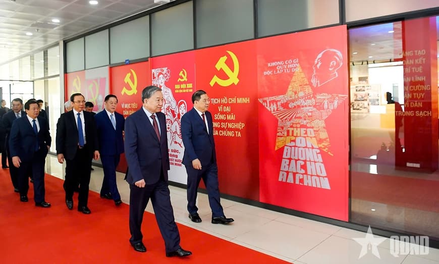 Tổng Bí thư Tô Lâm dự khai mạc Triển lãm “Đảng Cộng sản Việt Nam - Từ Đại hội đến Đại hội”